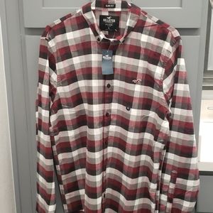 New- Hollister XL Slim Fit Stretch Oxford